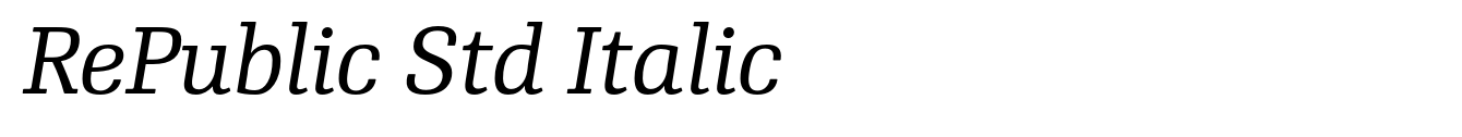 RePublic Std Italic